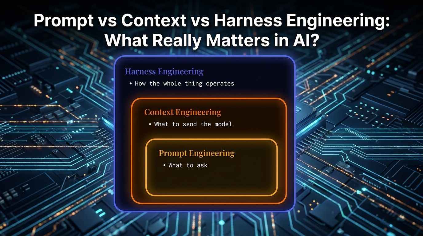 Prompt vs Context vs Harness Engineering: What Really Matters in AI?