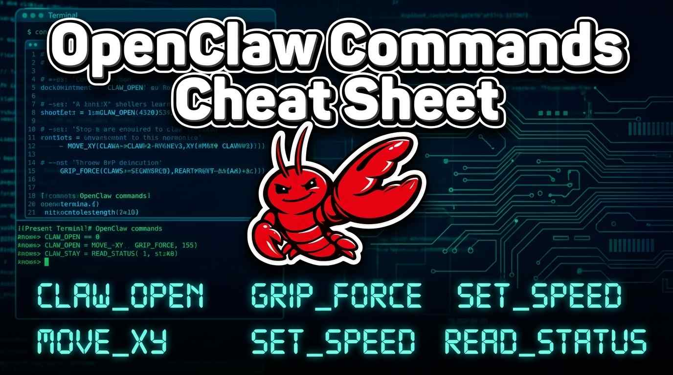 openclaw commands cheatsheet
